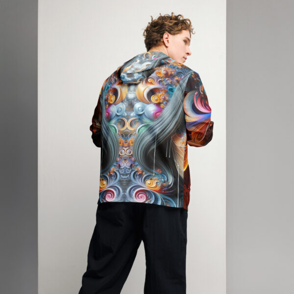 Fractal Daddy Men’s Windbreaker - Image 7