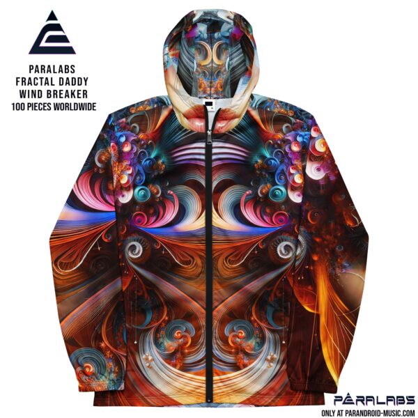 Fractal Daddy Men’s Windbreaker - Image 5