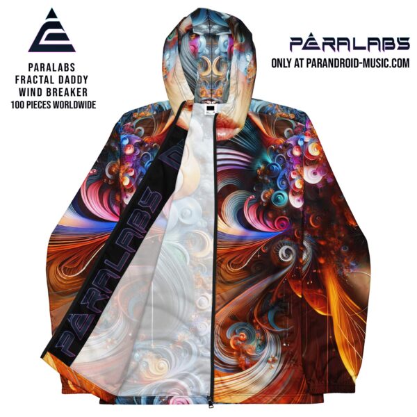 Fractal Daddy Men’s Windbreaker - Image 8