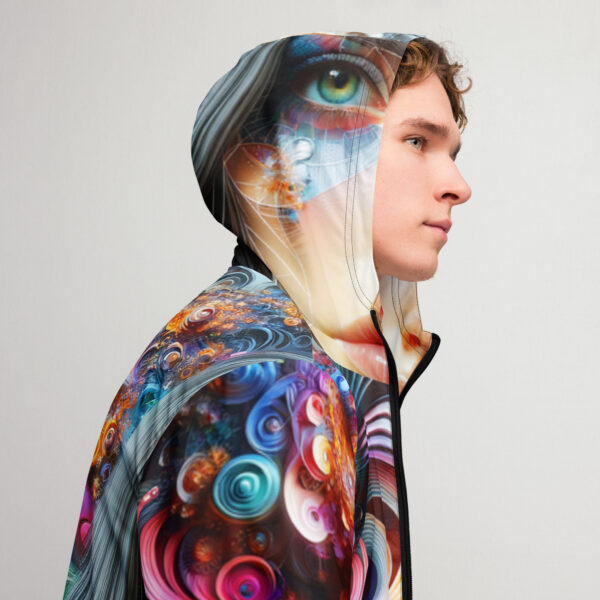 Fractal Daddy Men’s Windbreaker - Image 6