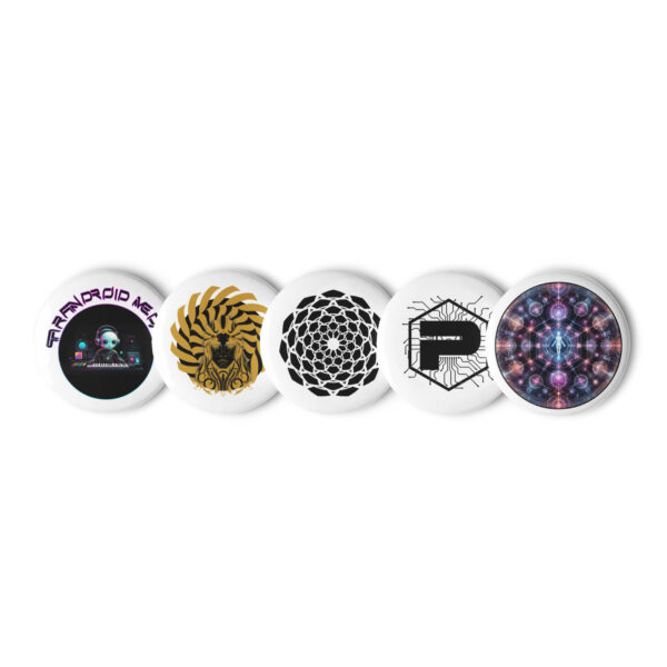 Parandroid Set of pin buttons (Limited Edition)